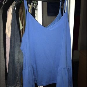 Blue Skirted Tank